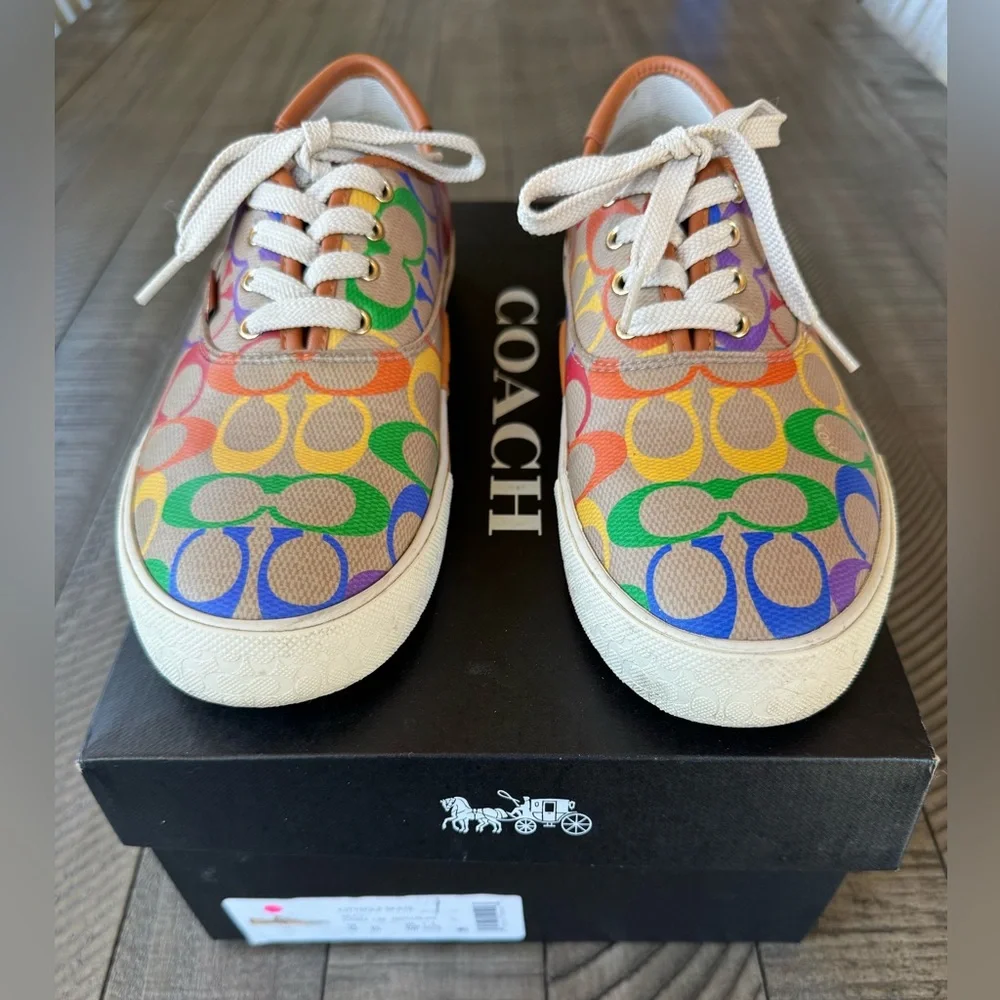 Coach Citysole Skate Lace-Up Sneakers Multicolor Women’s  Size 9 B
